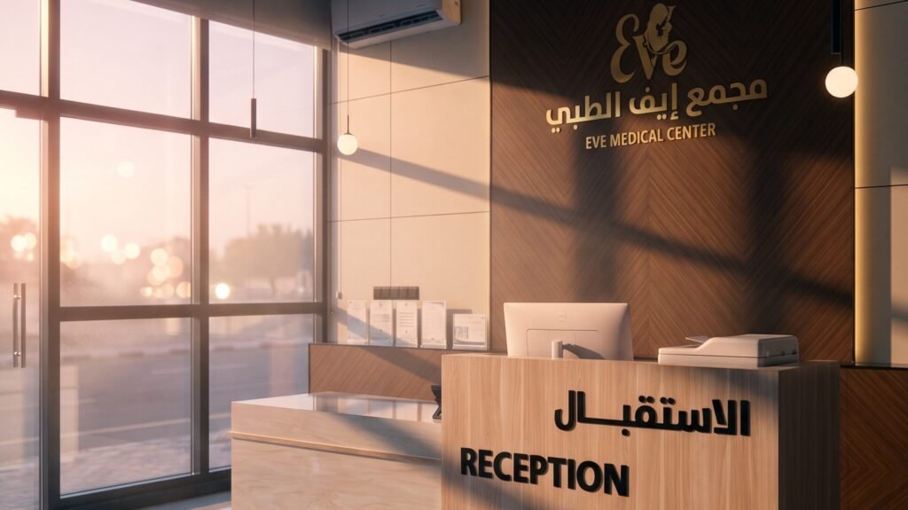 موقع مجمع إيف الطبي في ضرية